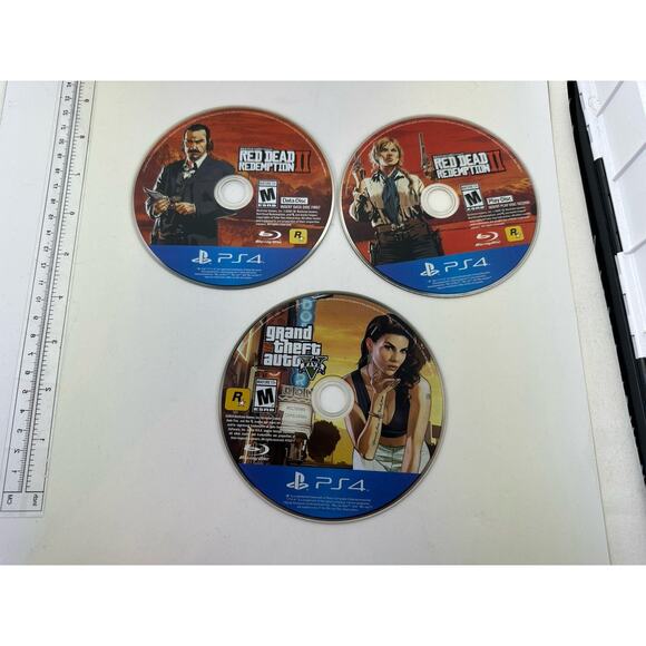 playstation Other - Grand Theft Auto GTA V 5 & Red Dead Redemption 2 (Sony PlayStation 4, PS4)